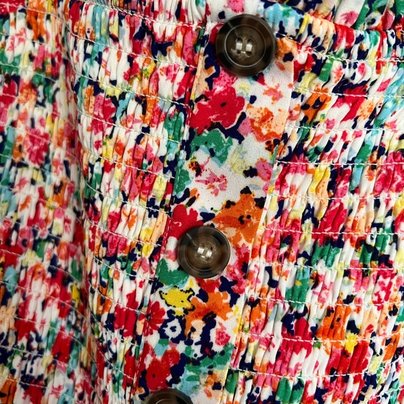 MINI FLORAL BUTTONED DRESS - Picture 3 of 5